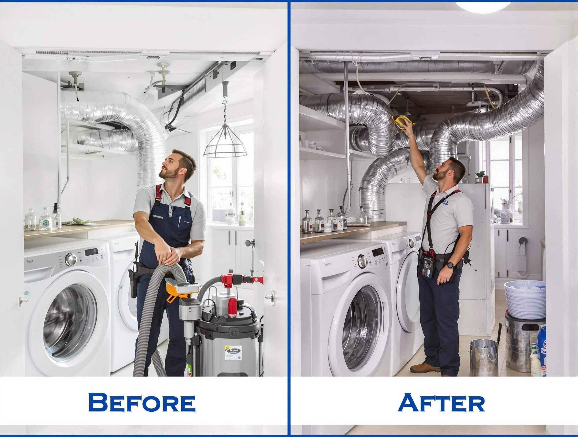 Expert gas dryer vent cleaning by Noble Dryer Vent Cleaning in Noble