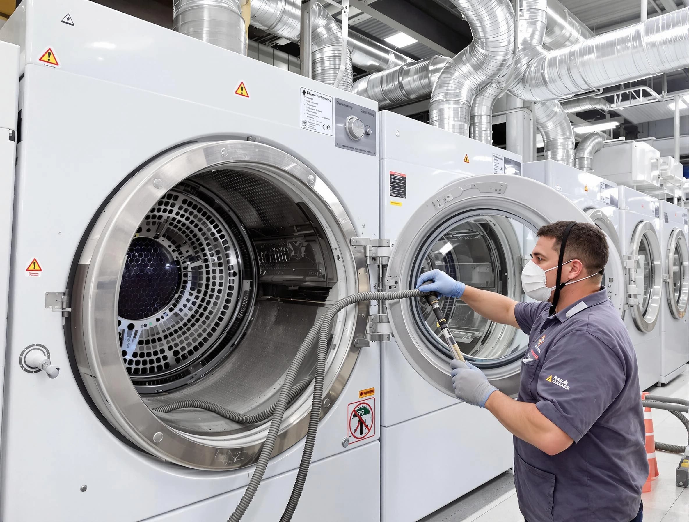 Industrial-grade dryer vent cleaning by Noble Dryer Vent Cleaning in Noble