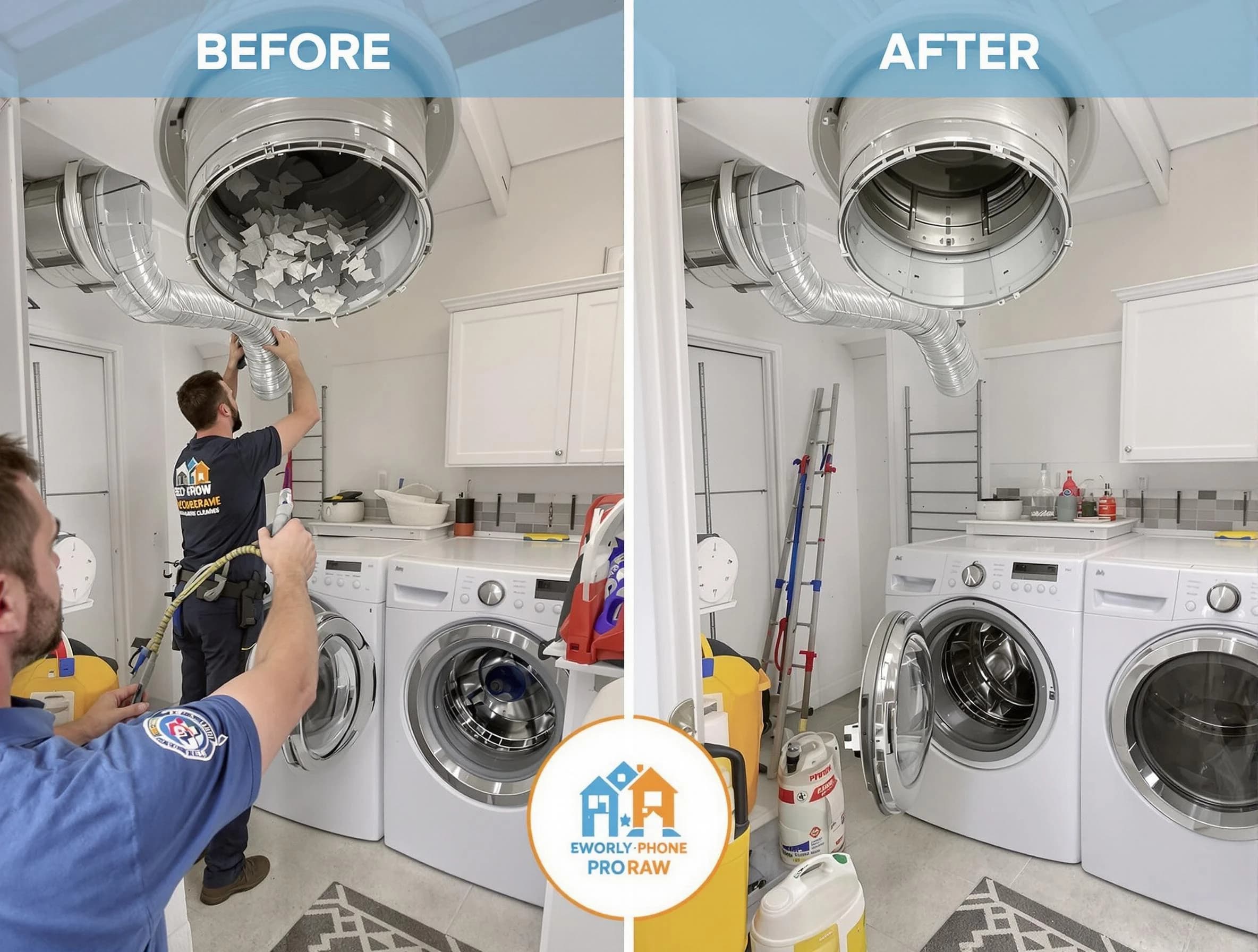 Residential dryer vent cleaning by Noble Dryer Vent Cleaning in Noble