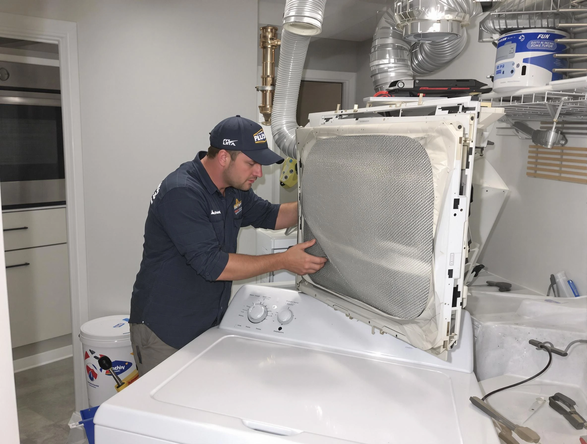 Expert vent cover replacement by Noble Dryer Vent Cleaning in Noble