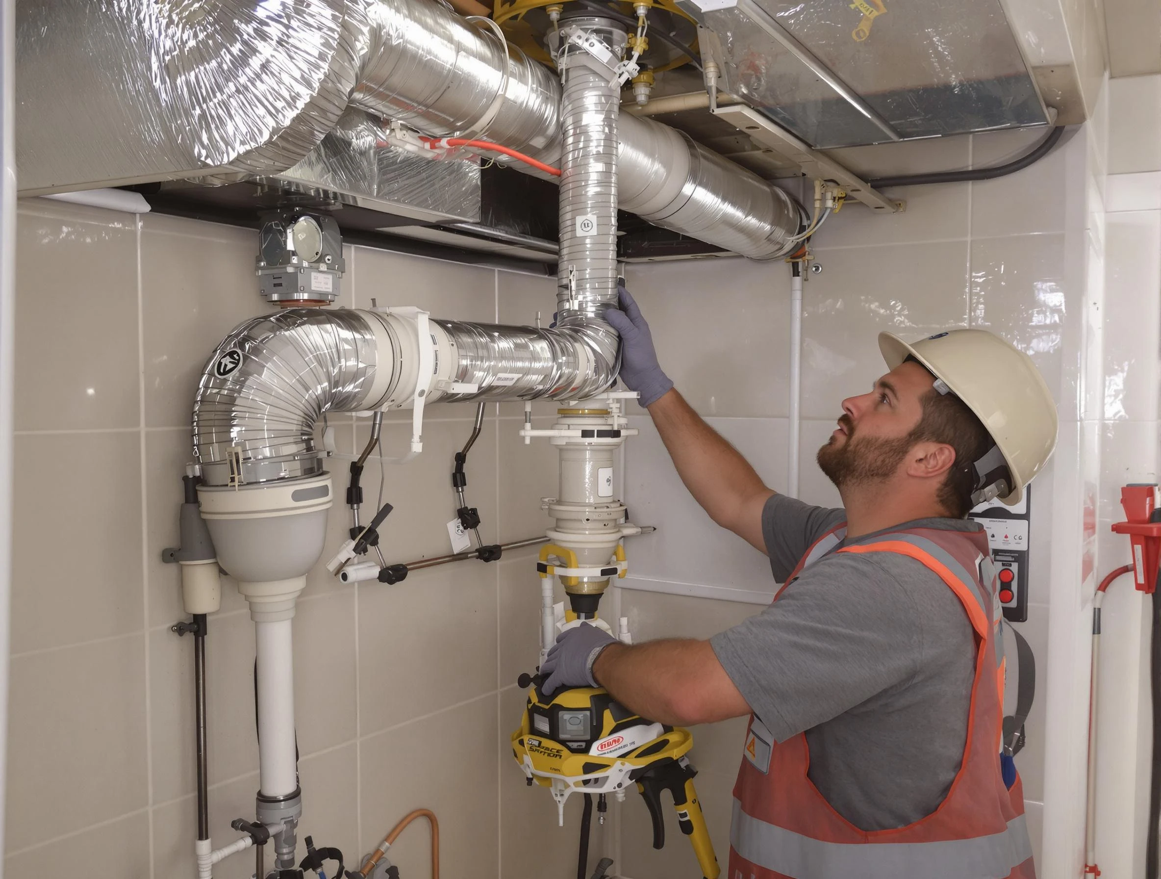 Noble Dryer Vent Cleaning expert performing professional dryer vent repair and installation in Noble