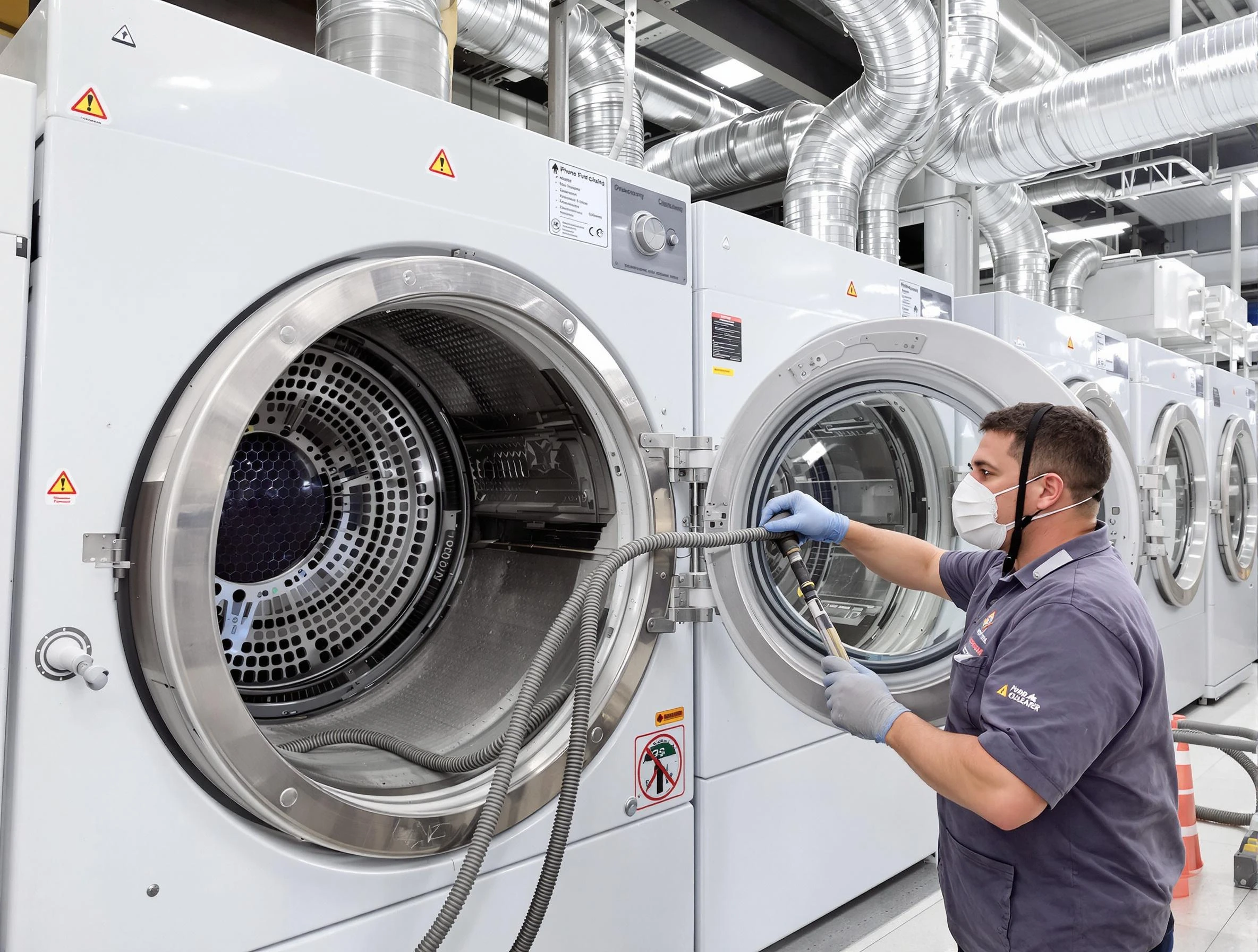 Industrial-grade dryer vent cleaning by Noble Dryer Vent Cleaning in Noble